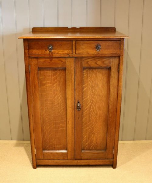 fig 1. Small Proportioned Oak Cupboard