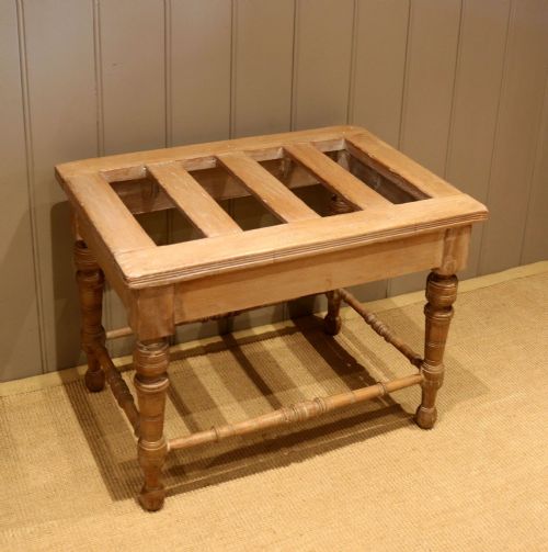 Limed Ash Luggage Stand