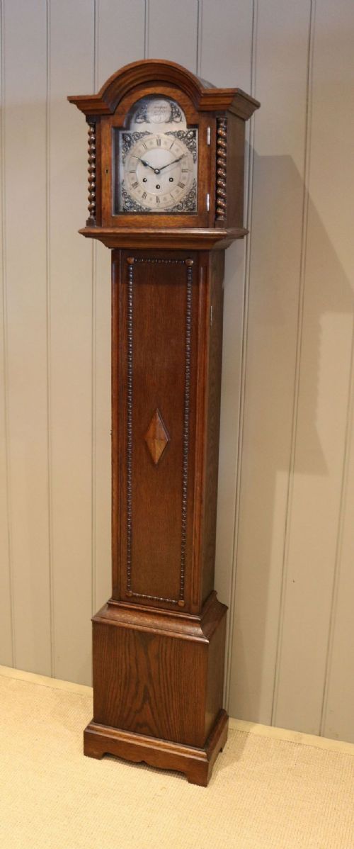 Oak Westminster Chiming Grandmother Clock