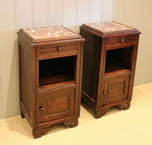 Pair of French Bedside Cabinets
