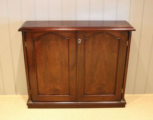 Narrow Mahogany Side Cabinet