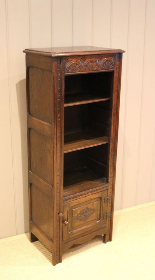 fig 1. Oak Cabinet Bookcase