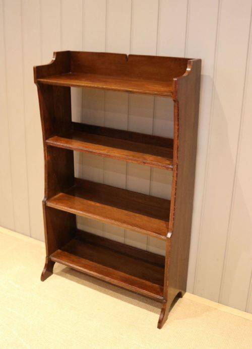 fig 1. Oak Arts & Crafts Open Bookcase
