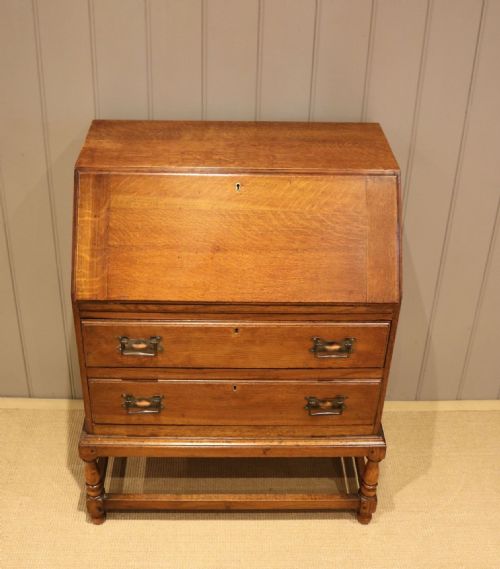 fig 1. Solid Oak Bureau