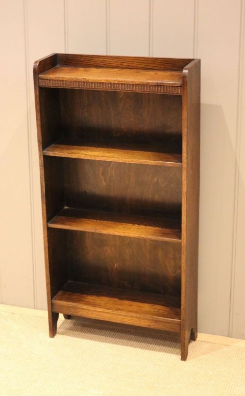 fig 1. Small Oak Open Bookcase
