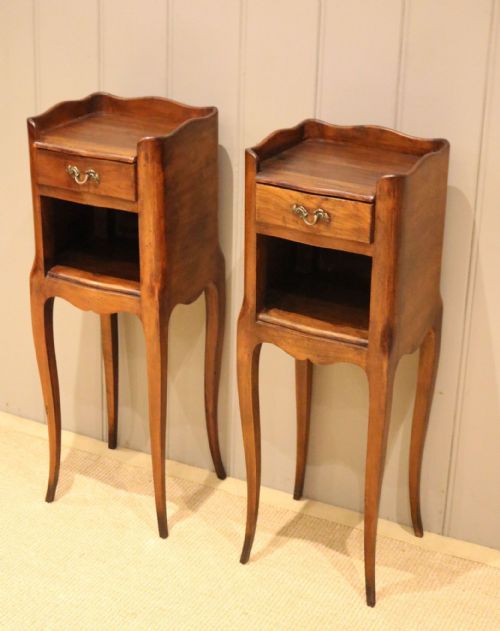 Pair of Small Proportioned Cherrywood Bedside Cabinets