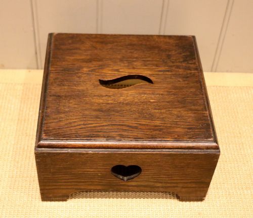 Small Oak Arts & Crafts Stool