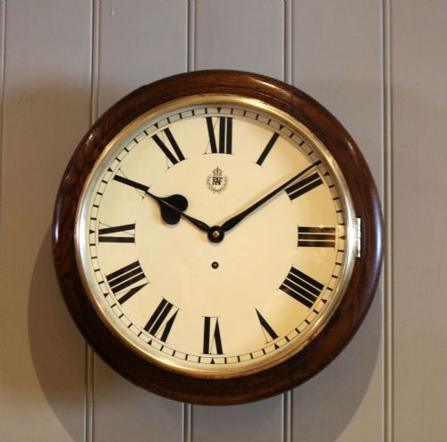 14" Raf Oak Dial Clock