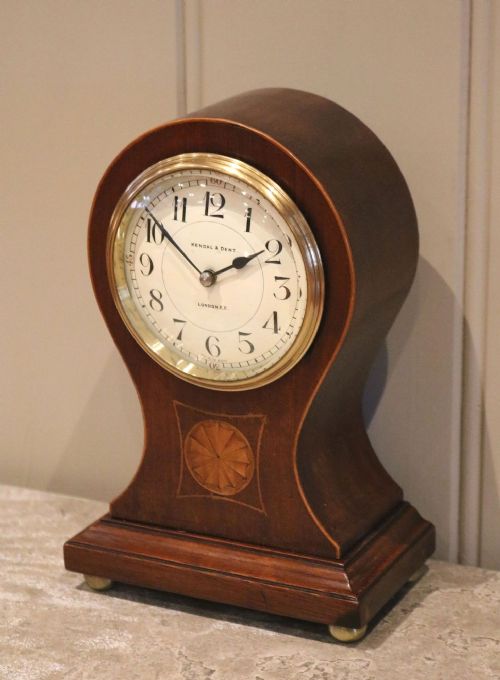 Edwardian Mahogany Timepiece Mahogany Balloon Clock