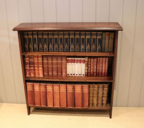 Solid Oak Open Bookcase