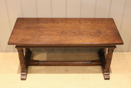 Low Solid Oak Table