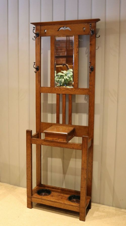Solid Oak Hall Stand