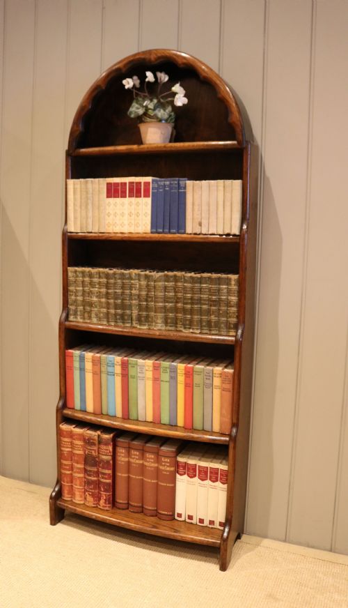 fig 1. Dutch Style Arch Top Waterfall Bookcase 