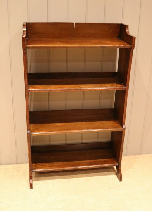 fig 1. Oak Open Bookcase