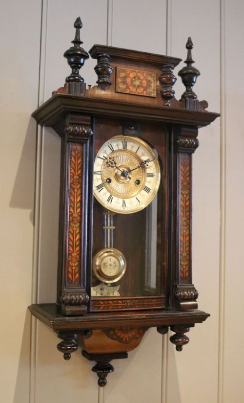 fig 1. Small Walnut Regulator Wall Clock