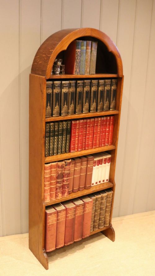 fig 1. Dutch Style Arched Oak Bookcase