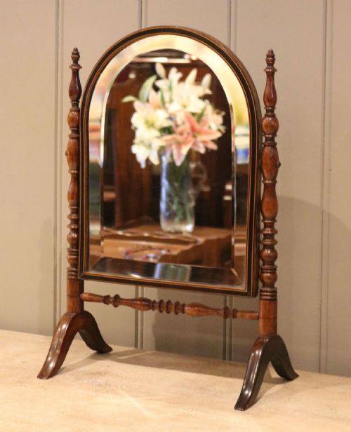 Late 19th Century Walnut Dressing Table Mirror
