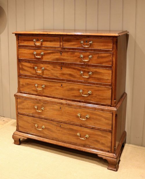 Georgian Mahogany Chest on Chest