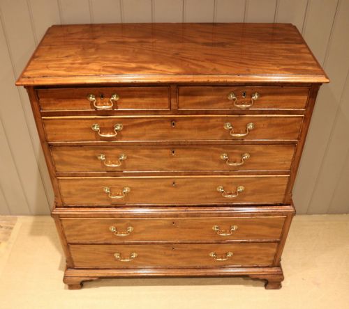 fig 1. Georgian Mahogany Chest On Chest