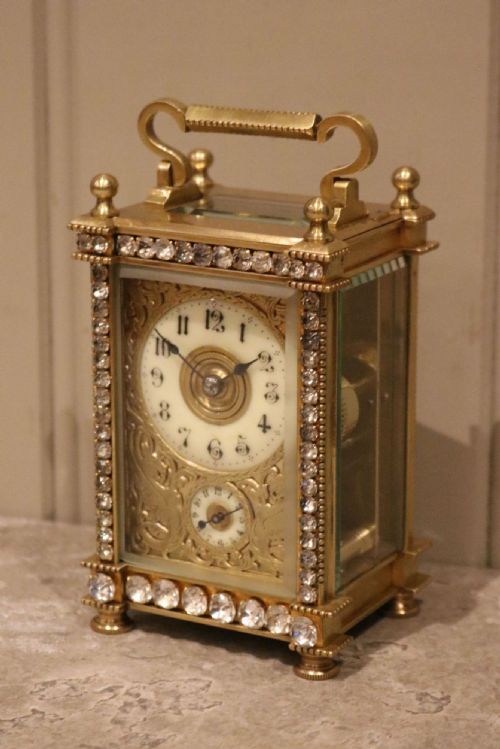 fig 1. Late Victorian Jewelled Carriage Clock
