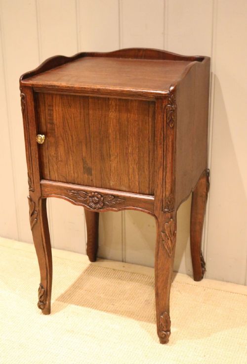 French Oak Tambour Front Cabinet