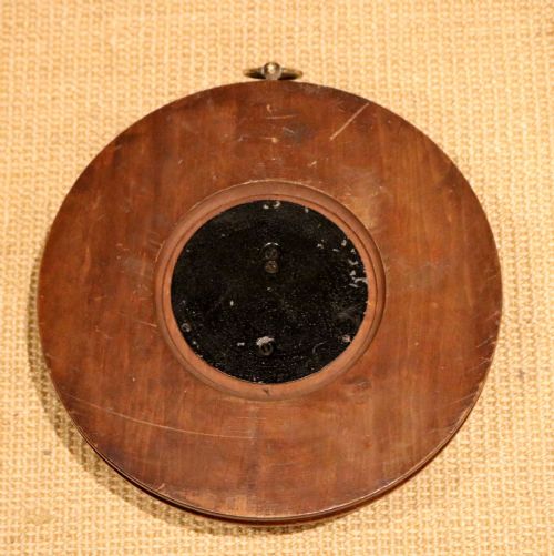 CIRCULAR BEECHWOOD BAROMETER - ADDITIONAL PHOTO 9