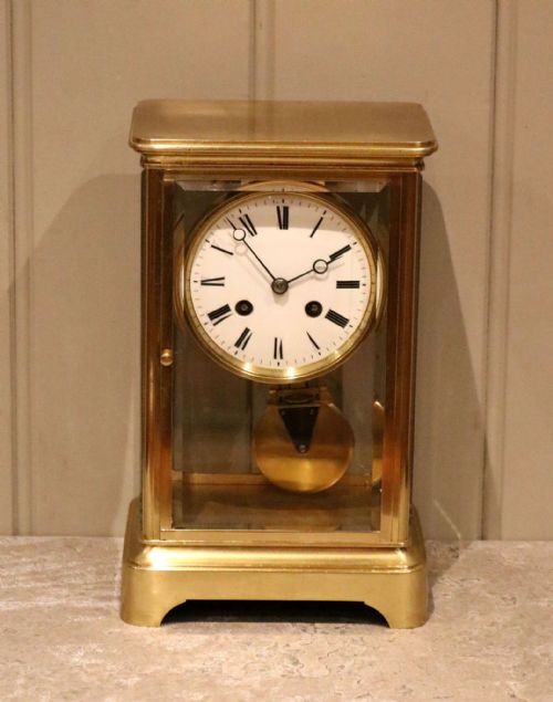 fig 1. French Bell Striking Four Glass Clock