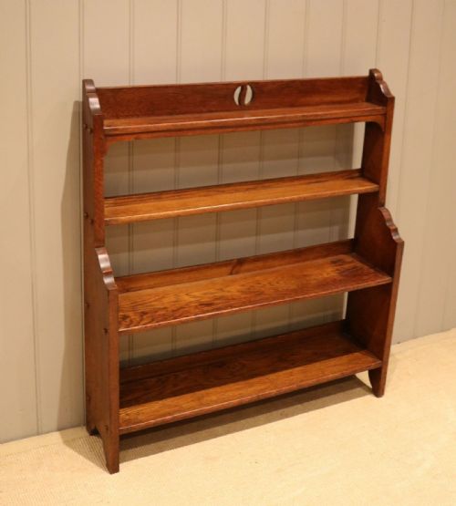fig 1. Arts & Crafts Oak Open Bookcase