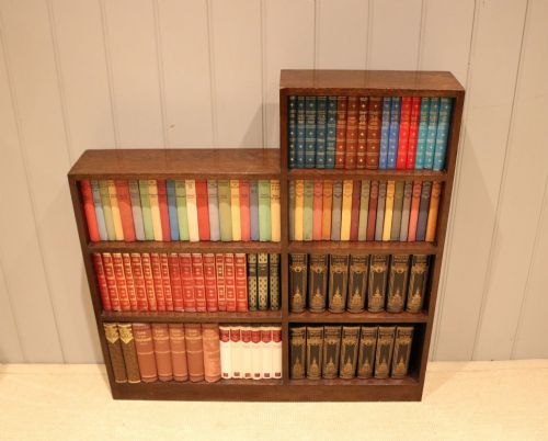 Art Deco Oak Open Sectional Bookcase