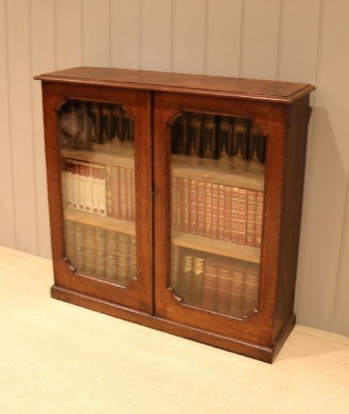 Oak Glazed Bookcase