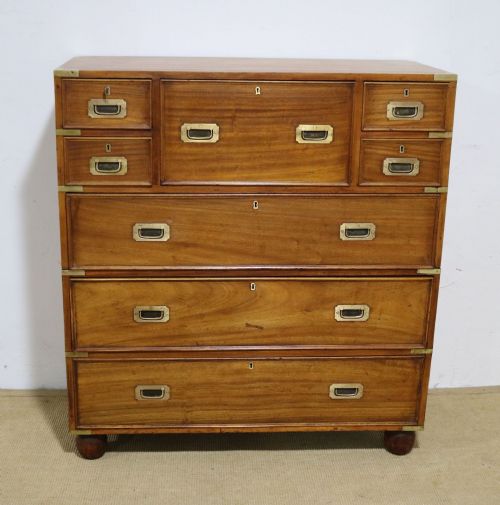 fig 1. Late 19th Century Camphor Wood Military Chest