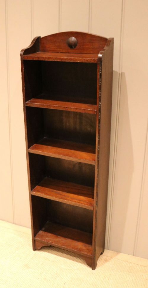 fig 1. Tall Open Oak Bookcase