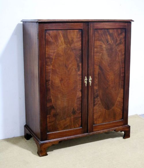 fig 1. Mid 19th Century Low Mahogany Wardrobe