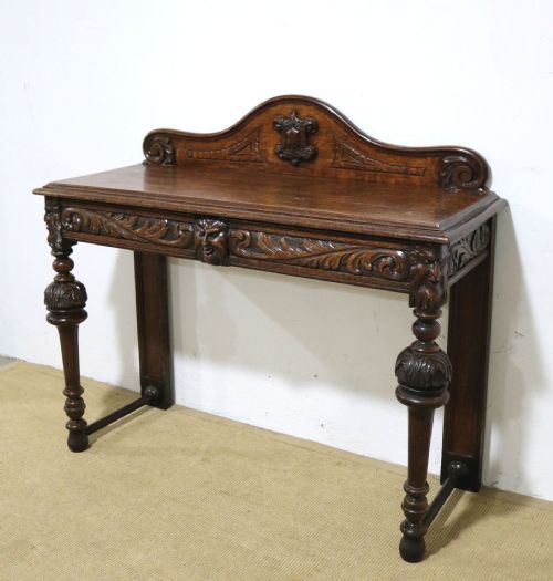 fig 1. Gothic Oak Hall Table