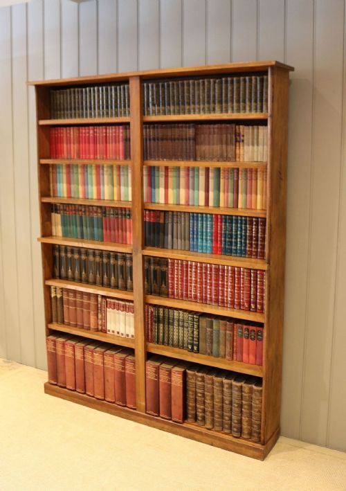 fig 1. Large Fruitwood Open bookcase