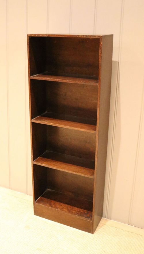 fig 1. Small Oak Open Bookcase
