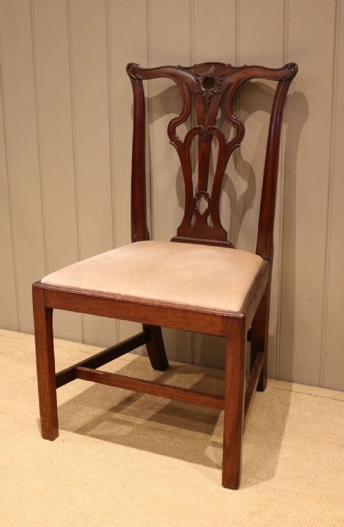 fig 1. Mid 19th Century Mahogany Chippendale Side Chair