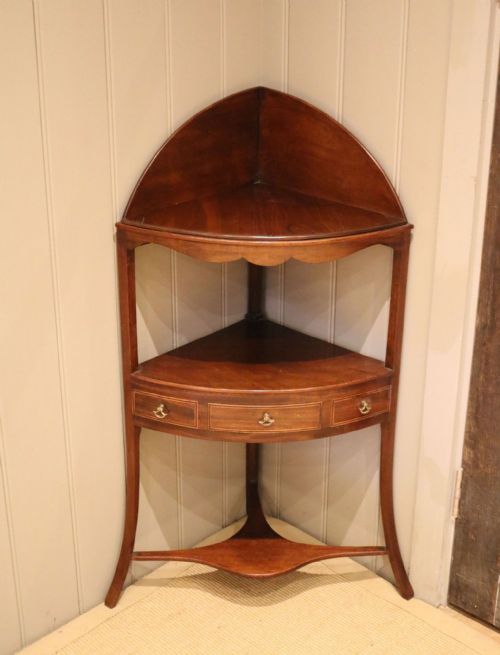 fig 1. Early 19th Century Mahogany Corner Wash Stand