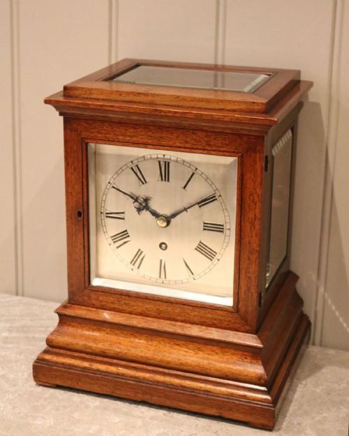 Late 19th Century Mahogany Library Clock