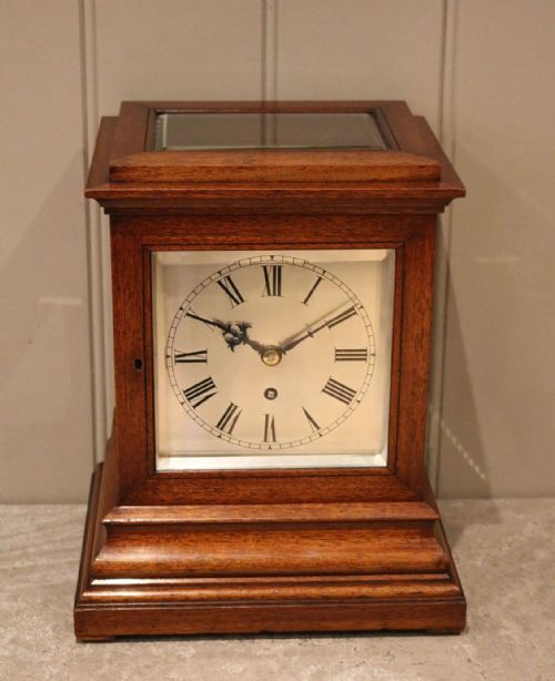 fig 1. Late 19th Century Mahogany Library Clock
