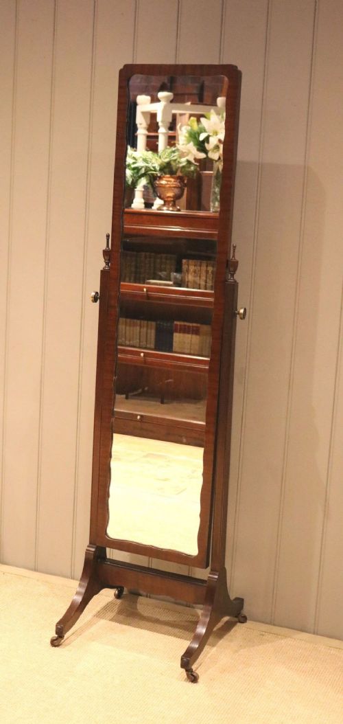 1930s Mahogany Cheval Mirror