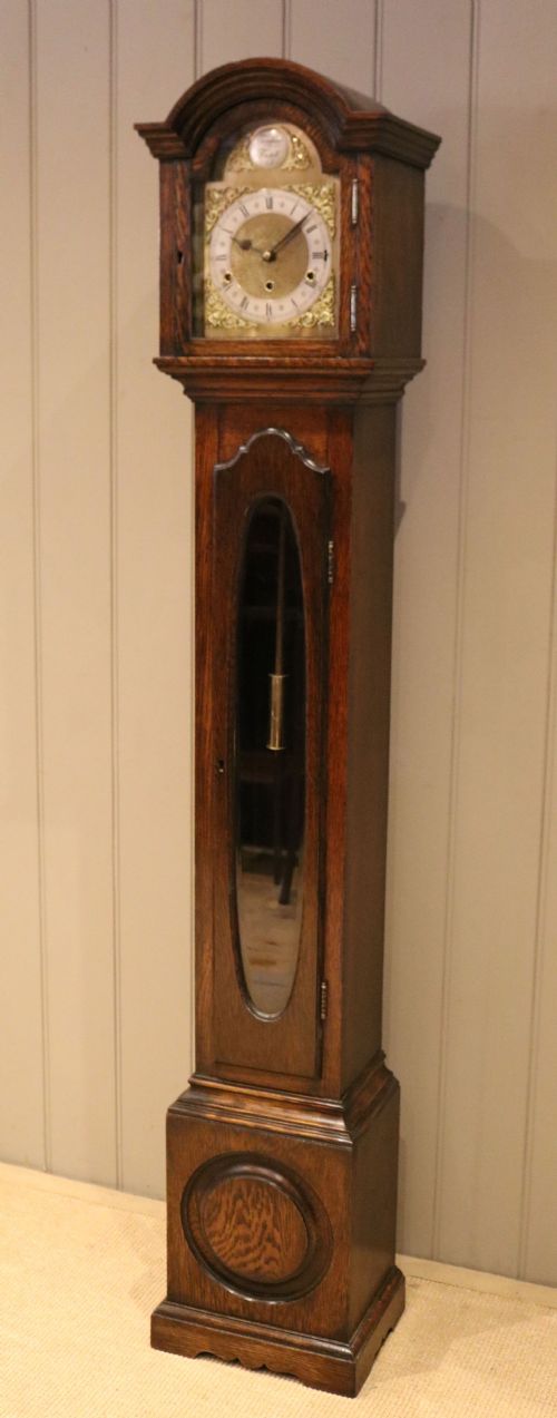 Westminster Chime Oak Grandmother Clock