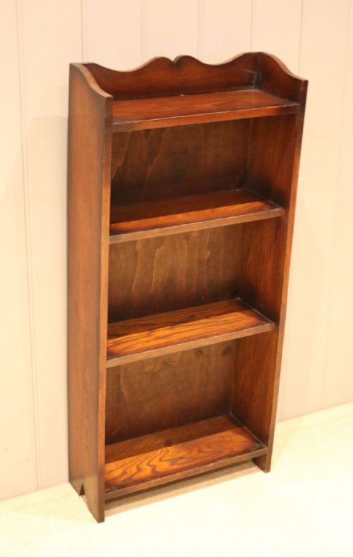 fig 1. Small Proportioned Open Oak Bookcase