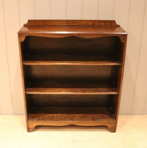 fig 1. Oak Open Bookcase