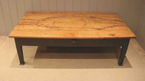 Substantial Late 19th Century French Cherrywood Low Table
