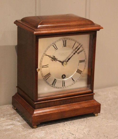 fig 1. Small Edwardian Walnut Mantel Clock
