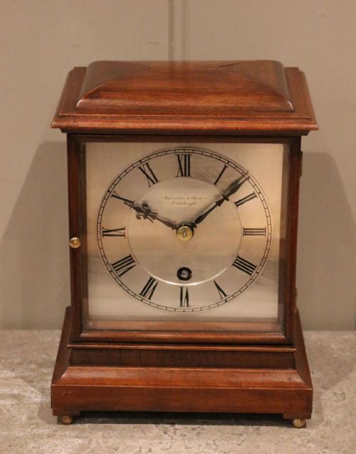 fig 2. Small Edwardian Walnut Mantel Clock
