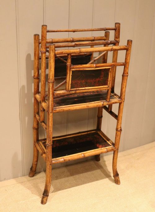 Late Victorian Bamboo Magazine Rack