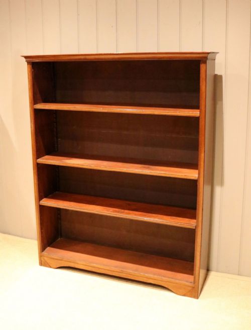 fig 1. Edwardian Mahogany Open Bookcase