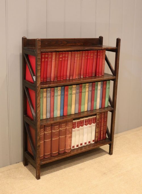 fig 1. Open Beechwood Bookshelves